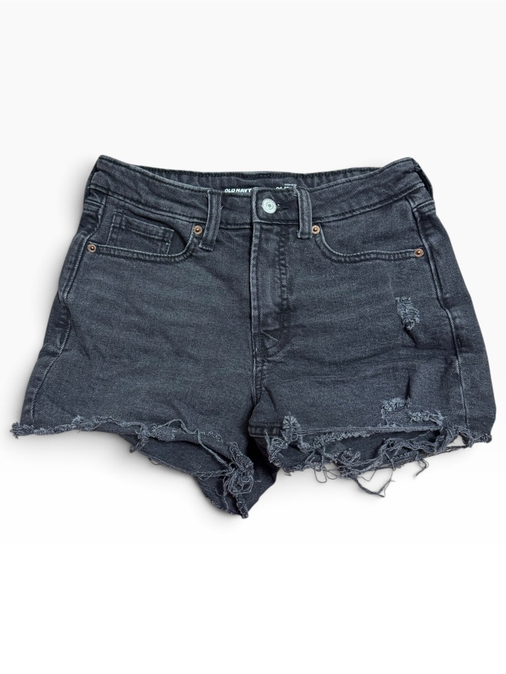 Old Navy O.G. Straight High Waisted Cut Off Denim Shorts Size 2